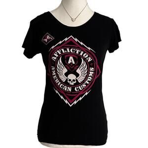Affliction Size Small Women’s Skull With Wings